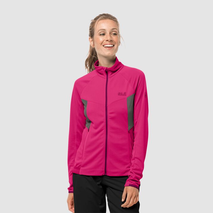 Chamarra Ciclismo Jack Wolfskin Gradient Mujer Rosas Mexico-1462917